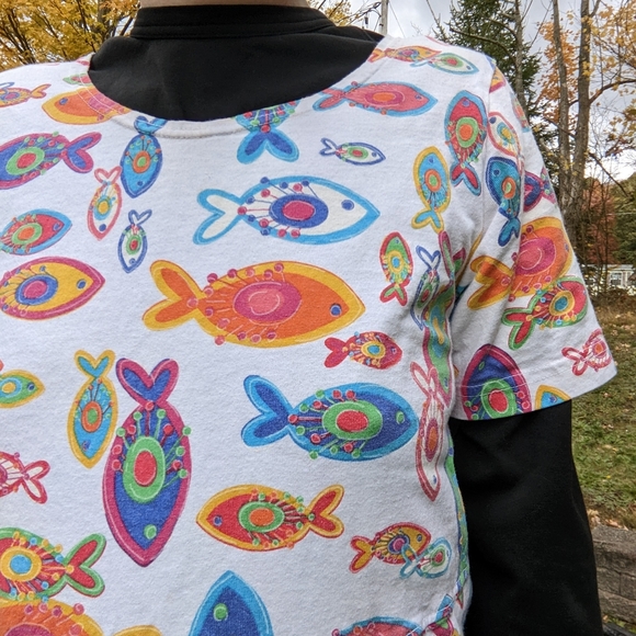 Fresh Produce Fish Pattern Dress🌅 - Picture 7 of 7